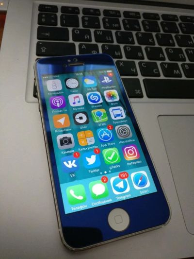 Лот: 10414021. Фото: 1. Смартфон Apple iPhone 5 32gb Silver... Смартфоны