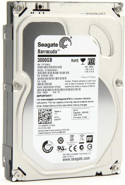 Лот: 6735499. Фото: 1. Seagate ST3000DM001-1CH166. Жёсткие диски (HDD)