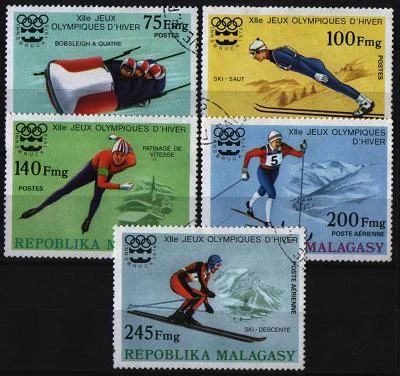 Лот: 7022576. Фото: 1. Мадагаскар 1976г спорт 5марок. Марки