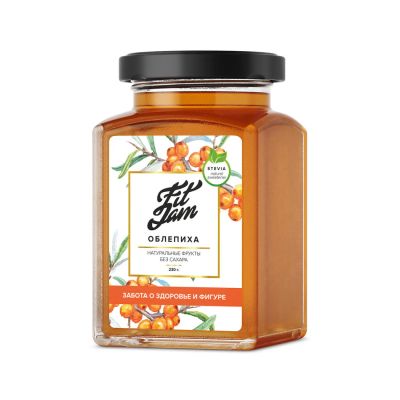 Лот: 10171732. Фото: 1. Genetic Lab Fit Jam 230гр Seabuckthorn... Диетическое питание