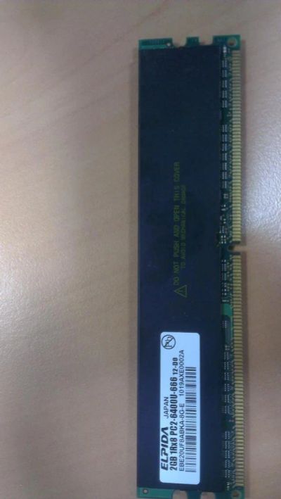 Лот: 5051179. Фото: 1. Память DDR2 elpida 2GB 1RX8 pc2-6400ou... Оперативная память