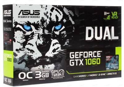 Лот: 19295934. Фото: 1. ASUS GeForce GTX 1060 DUAL OC... Видеокарты