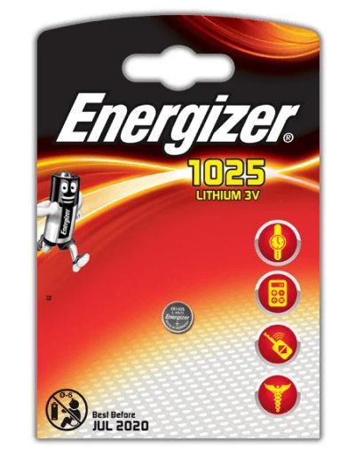 Лот: 15821216. Фото: 1. Батарейка Energizer CR1025 | Цена... Батарейки, аккумуляторы, элементы питания