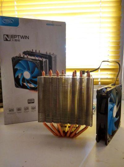Лот: 6096215. Фото: 1. Куллер DeepCool Neptwin в пол... Системы охлаждения
