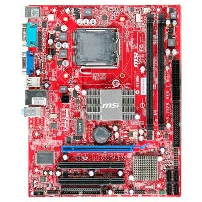 Лот: 10907883. Фото: 1. MSI G31TM-P21 + Pentium E6600... Комплекты запчастей