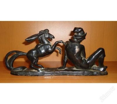 Лот: 2611463. Фото: 1. конек горбунок чугун. Скульптуры