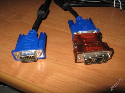 Лот: 140539. Фото: 1. кабель VGA-VGA плюс переходник... ЖК-мониторы