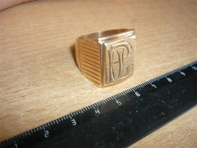 Лот: 993531. Фото: 1. Мужской перстень 585, срочно... Кольца, перстни