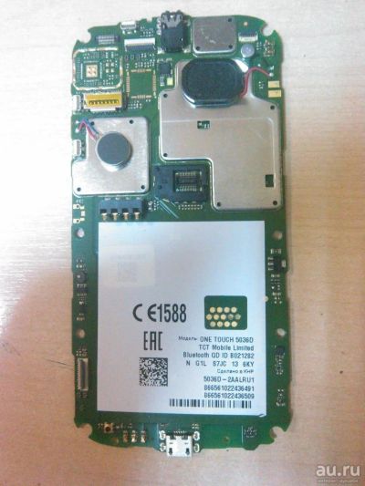 Лот: 8178769. Фото: 1. №A17 Alcatel one touch 5036d Материнская... Микросхемы и платы