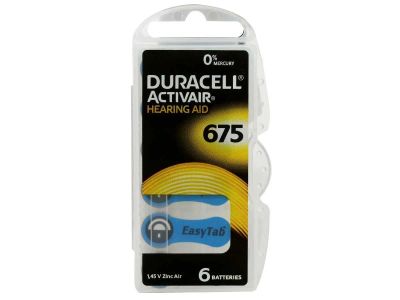 Лот: 22146081. Фото: 1. Элем.пит.DURACELL DA675/6BL ActiveAir... Батарейки, аккумуляторы, элементы питания