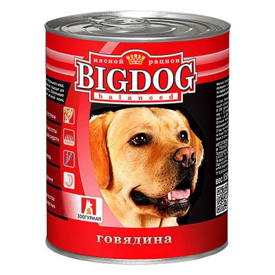 Лот: 14278683. Фото: 1. Big Dog (Биг Дог) Говядина 850гр... Корма