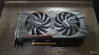 Лот: 18631766. Фото: 1. gigabyte geforce gtx 1050 ti... Видеокарты