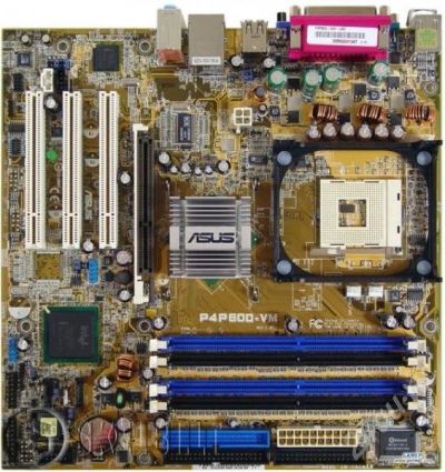Лот: 720345. Фото: 1. s478 ASUS P4P800-VM. Материнские платы