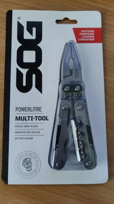 Лот: 20910029. Фото: 1. Мультитул SOG Powerlitre с штопором. Инструмент и аксессуары для туризма