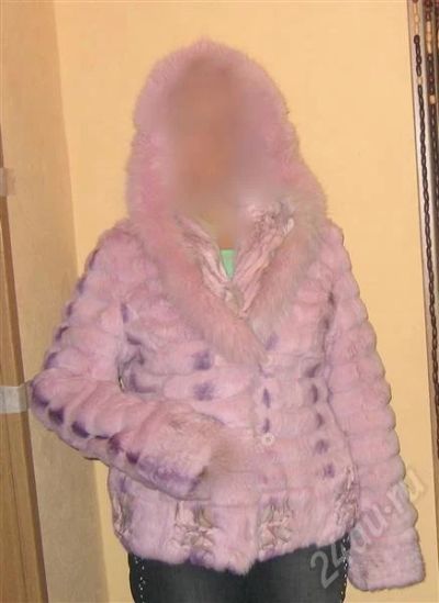 Лот: 495651. Фото: 1. шубка кроличья розового цвета... Верхняя одежда