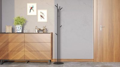 Лот: 23774490. Фото: 1. Вешалка напольная Wood, цвет черный. Вешалки для одежды