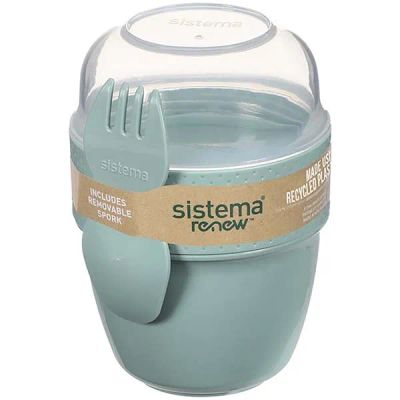 Лот: 24507659. Фото: 1. Ланч-бокс Sistema Renew, двойной... Контейнеры, банки