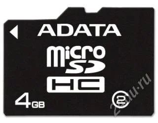 Лот: 836347. Фото: 1. MicroSD(TransFlash) 4Gb A-DATA... Карты памяти
