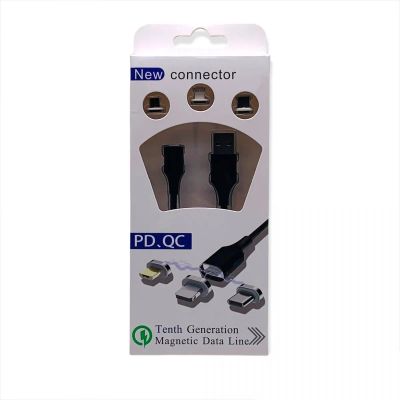 Лот: 22146644. Фото: 1. %%%MAGNETIC CABLE NEW CONNECTOR... Дата-кабели, переходники