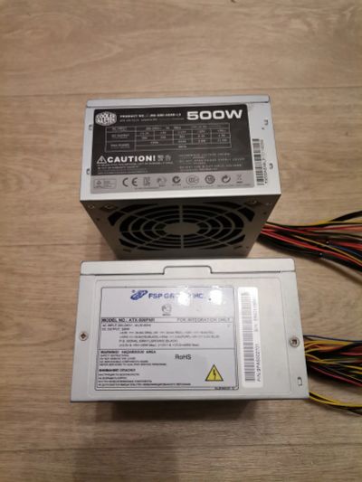 Лот: 21360423. Фото: 1. 2 блока питания 500w (описание... Корпуса, блоки питания