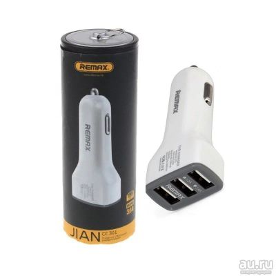 Лот: 17875308. Фото: 1. Remax Car Charger 3USB Jane series... Зарядные устройства, блоки питания, адаптеры сетевые для смартфонов