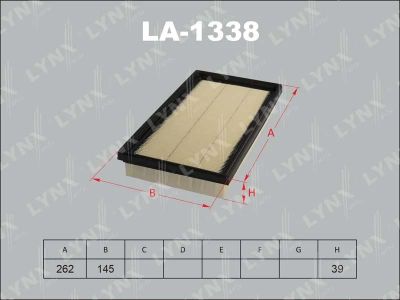 Лот: 13357023. Фото: 1. Lynx LA-1338 Воздушный фильтр. Расходные материалы