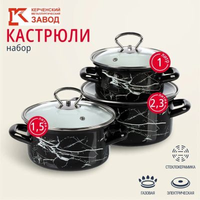 Лот: 24121950. Фото: 1. Набор посуды эмалированная сталь... Сервизы, наборы посуды