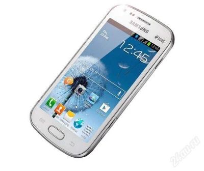 Лот: 2345869. Фото: 1. samsung galaxy s duos белый, срочно... Смартфоны
