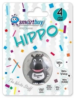 Лот: 2550476. Фото: 1. флэш-диск Smart Buy 4GB бегемот. USB-флеш карты