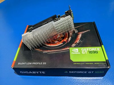 Лот: 19658078. Фото: 1. Видеокарта gigabyte GT 1030 Silent... Видеокарты