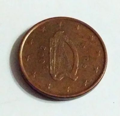 Лот: 25710408. Фото: 1. Ирландия 1 евроцент 2002 первый... Европа