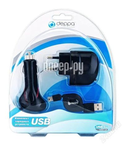 Лот: 2410495. Фото: 1. СЗУ + АЗУ + USB/miniUSB кабель... Зарядные устройства, блоки питания для бытовой техники