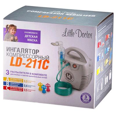 Лот: 23732460. Фото: 1. Little Doctor Ингалятор компрессорный... Лекарства
