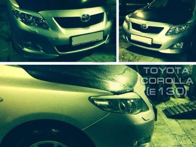 Лот: 4124337. Фото: 1. Реснички на фары Corolla E130. Детали тюнинга