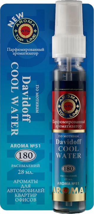 Лот: 16182846. Фото: 1. Ароматизатор спрей DAVIDOFF COOL... Ароматизаторы