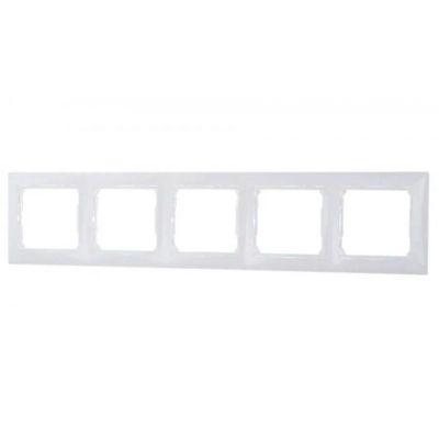 Лот: 14332640. Фото: 1. Рамка 5 постов белая Legrand Valena. Электроустановочные изделия