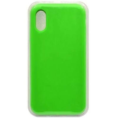 Лот: 20894056. Фото: 1. Чехол Soft Touch iPhone XR Зеленый... Чехлы, бамперы
