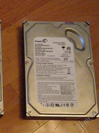 Лот: 1526988. Фото: 1. HDD #3 IDE Seagate Barracuda 120GB... Жёсткие диски (HDD)