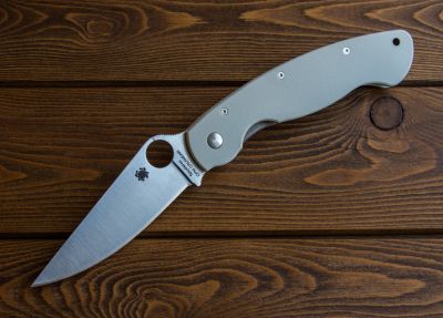 Лот: 5315900. Фото: 1. Spyderco C36GPGy Military Gray... Ножи, топоры