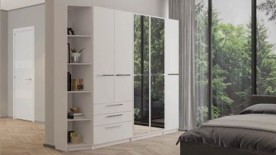 Лот: 24868012. Фото: 1. Шкафная группа Noble, цвет Белый... Шкафы, шкафы-купе