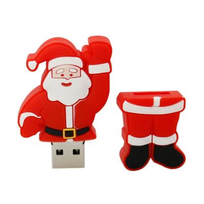 Лот: 6711509. Фото: 1. Новая. Флешка Санта Клаус (4 gb... USB-флеш карты