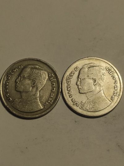 Лот: 25119887. Фото: 1. Две монеты по 2 бата, Тайланд. Азия
