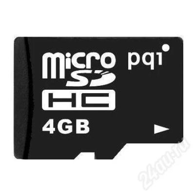Лот: 523585. Фото: 1. microsd 4 gb карта памяти SDHC... Карты памяти