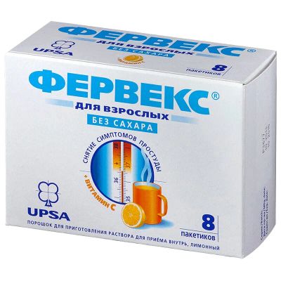 Лот: 24850435. Фото: 1. Фервекс Для взрослых порошок Лимон... Лекарства