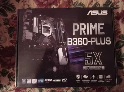 Лот: 19517198. Фото: 1. Материнская плата Asus prime B360-plus... Материнские платы