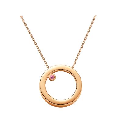 Лот: 23849432. Фото: 1. Серебряное колье с фианитом Swarovski... Цепочки