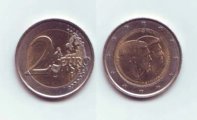 Лот: 19423433. Фото: 1. Монета Нидерланды - 2 евро (2014... Европа
