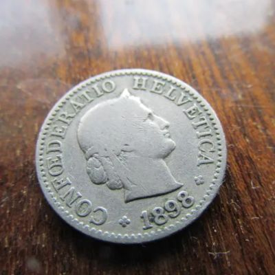 Лот: 10843073. Фото: 1. Монета 5 рапп пять рапен Швейцария... Европа