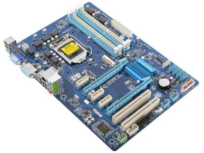 Лот: 13323564. Фото: 1. Gigabyte-b75-d3v c процессором... Материнские платы