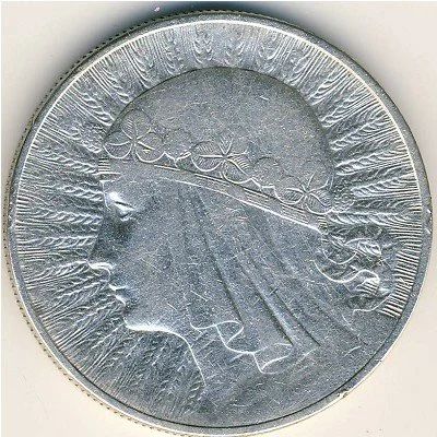 Лот: 10627970. Фото: 1. Польша 10 злотых 1932 года. Королева... Европа